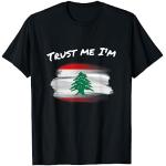 Drapeau du Liban vintage « Trust Me I'm Libanese » T-Shirt