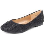 Chaussures casual Dream Pairs noires à strass Pointure 32 look casual pour fille 