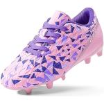 Chaussures de football & crampons Dream Pairs violettes respirantes à lacets Pointure 32 look fashion pour garçon 