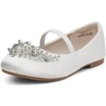 Chaussures casual de mariage Dream Pairs blanches à strass Pointure 33 look casual pour fille 