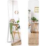 Miroirs design blancs en bois massif sans cadre modernes en promo 