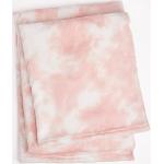 Plaids polaires rose pastel à motif tie-dye en flanelle 150x200 cm 