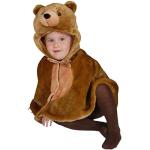 Déguisements Dress Up America marron en peluche à motif ours d'Halloween enfant 