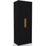Dressing - Noir, design, armoire penderie pour chambre ou entrée, à portes battantes - 84 x 232 x 62 cm, modulable