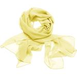 Pashminas Dresstells jaunes en mousseline Taille M look fashion pour femme en promo 