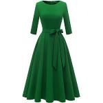 Robes de cocktail de demoiselle d'honneur Dresstells vertes à manches trois-quart Taille S plus size look fashion pour femme en promo 