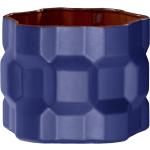 Driade Gear - Vase 20cm bleu côté intérieur rouge