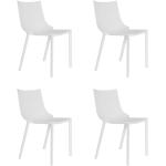 Chaises de jardin design Driade Bo blanches en lot de 4 