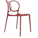 Chaises design Driade rouges en lot de 4 contemporaines 