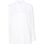 Chemises Dries van Noten blanches en popeline à manches longues à manches longues 