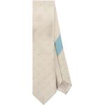 Cravates en soie Dries van Noten bleus clairs à pois en satin à motif papillons Tailles uniques pour homme 