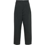 Pantalons de costume Dries van Noten gris anthracite en popeline Taille 3 XL W48 pour homme 