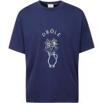 T-shirts Drôle de Monsieur bleus made in France Taille XS look casual 