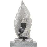 Statuettes DRW argentées à motif Bouddha de 27 cm 