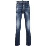 Jeans slim Dsquared2 bleus en coton mélangé délavés W46 en promo 