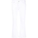 Pantalons classiques Dsquared2 blancs en coton mélangé Taille XL W44 coupe bootcut pour femme en promo 