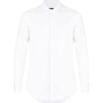 Chemises Dsquared2 blanches en coton mélangé à manches longues à manches longues Taille XL classiques pour homme 