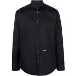 Chemises Dsquared2 noires en popeline stretch Taille XL pour homme 