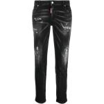 Jeans slim Dsquared2 noirs en coton mélangé délavés éco-responsable Taille XS W40 pour femme en promo 