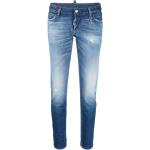 Jeans slim Dsquared2 bleu indigo délavés stretch Taille XS W42 L36 pour femme en promo 