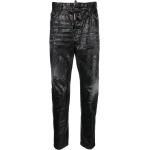 Jeans slim Dsquared2 noirs à logo en cuir verni stretch Taille 3 XL W46 pour homme en promo 