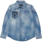 Chemises Dsquared2 bleues Taille 10 ans pour fille de la boutique en ligne Miinto.fr avec livraison gratuite 