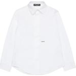 Chemises Dsquared2 blanches à logo en popeline Taille 10 ans pour fille de la boutique en ligne Miinto.fr avec livraison gratuite 