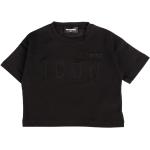 T-shirts Dsquared2 noirs en coton Taille 10 ans pour fille de la boutique en ligne Miinto.fr avec livraison gratuite 