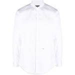 Chemises Dsquared2 blanches en coton mélangé imprimées à manches longues Taille XL classiques pour homme 