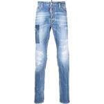 Jeans imprimés Dsquared2 bleus en coton mélangé délavés stretch Taille 3 XL W44 classiques pour homme en promo 