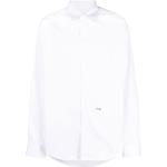 Chemises Dsquared2 blanches imprimées à manches longues Taille XL pour homme 