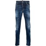 Jeans imprimés Dsquared2 bleu indigo en coton mélangé délavés Taille 3 XL W46 pour homme en promo 