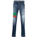 Jeans slim Dsquared2 bleus patchwork stretch Taille 3 XL W46 pour homme en promo 