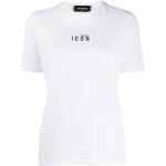 T-shirts à imprimés Dsquared2 blancs en jersey à manches courtes pour femme 