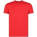 T-shirts de printemps Dsquared2 rouges à logo en coton à manches courtes à manches courtes Taille L look casual pour homme 