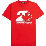 T-shirts à imprimés Dsquared2 rouges à logo Taille XS pour homme 