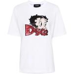 T-shirts Dsquared2 blancs Betty Boop look Pin-Up 