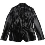 Vestes de blazer Dsquared2 noires lamées en toile Taille 10 ans pour fille de la boutique en ligne Yoox.com avec livraison gratuite 