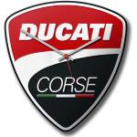 Ducati Corse Power Horloge Murale Feuille