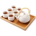 Services à thé gris acier en porcelaine inoxydables 
