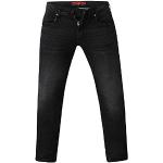 Jeans Duke noirs délavés stretch Taille XS plus size look fashion pour homme 