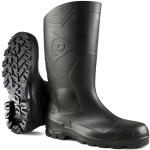 Bottes de pluie Dunlop noires norme S5 en caoutchouc imperméables look casual pour homme 