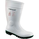 Bottes de pluie Dunlop blanches en caoutchouc Pointure 43 look casual en promo 