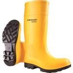 Bottes de pluie Dunlop jaunes en caoutchouc antistatiques Pointure 40 look casual 