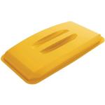Durable Couvercle PP jaune l.555xP285mm poubelles de tri 60 l compatible alimentaire DUR Quantité:1