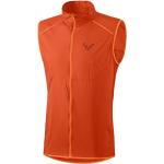 Gilets zippés Dynafit orange en polyamide sans manches Taille M look sportif pour homme en promo 