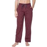 Pantalons de pyjama rouge bordeaux en coton oeko-tex Taille XL look fashion pour homme 