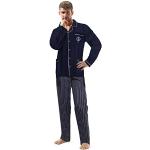 Pyjamas bleu marine à rayures oeko-tex Taille M look fashion pour homme 