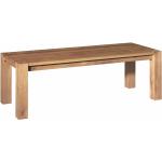 Tables rectangulaires e15 marron en bois massif modernes 