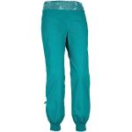 Pantalons E9 turquoise en coton Taille S look fashion pour femme 